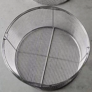 Sanitary Easy Clean Design Stainless Steel Mesh Storage Rack Round Wire Basket