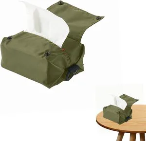Custom Oxford Tissue Holder Bag Set With Napkin And Paper Storage Hanging Wipes Case & Dispenser For Bathroom Use