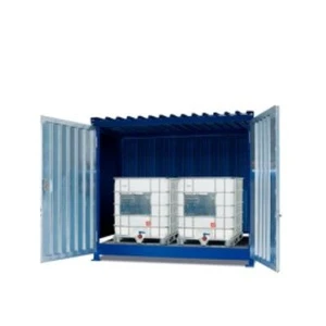 Mobile Explosion Proof Storage Cabinet Steel Blue Powder Coated For Hazardous Waste Outdoor Use