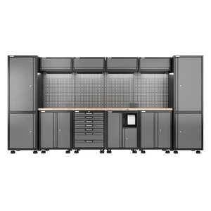 Customizable Modular Tool Chest Roller Cabinet Heavy-Duty Steel Garage Workstation Workshop Tool Cabinet Storage Workbench