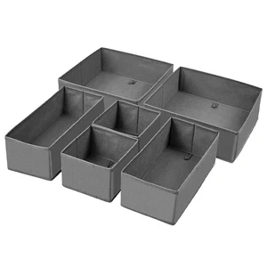 6/8 Pieces Sets Underwear Organizer Drawer Wardrobe Clothes Organizer Closet Storage Box For Clothing