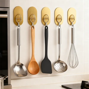 Double-Sided Saves Space Transparent Hook Sticky Creative Mail Wall Mounted Rack Multi-Purpose Kitchen Hanging Hooks
