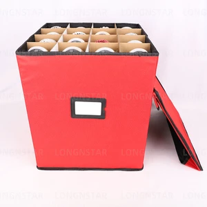 Wholesale Factory Price Christmas Bauble Ornament Bag Christmas Storage Box