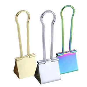 Factory Price Metal Iridescent Large Jumbo Custom Binder Clip for Office