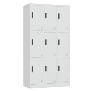Steel Knock-Down Storage Lockers 6/9/12/18 Doors Gym Locker with Eco-Friendly Durable Key Lock