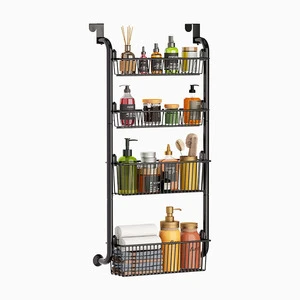 Hot Sale Behind the Door Hook Storage Rack Free Punch Creative Door Storage Hook Door Back Hanger