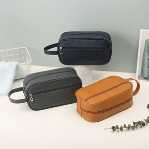 Portable Toiletry Bag PVC Zipper Tote Luggage Pouch Organization Waterproof Travel Cosmetic Bag for Women Men Bathroom Storage