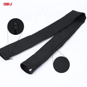 GSKJ Woven Zipper Cable Sleeve Textile Zip Cable Management Textile Wire Harness Organiser for Protection