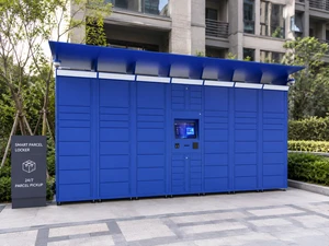 Smart Parcel Locker with Canopy, IP65 Waterproof Modular Delivery Box for Apartment & Community - 2026 Smart
