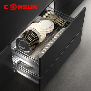 Kitchen Cabinet Storage Accessories Sliding Shelf Organizer Pull Out Wire Drawer Baskets