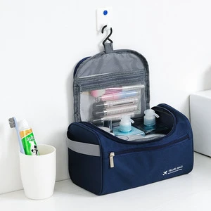 Solid Color Men's Outdoor Travel Waterproof Large-Capacity Toilet Wash Bag Storage Bag Custom Cosmetic Bag Logo