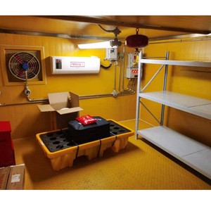Explosion Proof Storage Cabinet Steel Orange Powder Coated Anti-static Warehouse Chemical Storage