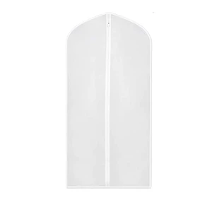 PEVA Semi Transparent Clothing Dust Cover, Soft Glass Fiber Dust and Moisture Proof Suit Cover, Waterproof Clothing Storage Bag