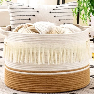 Factory Direct Large Capacity Quality High Tensile Highly Elastic Woven Modern Minimalist Storage Basket