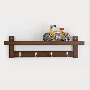 Bambo Coat Rack Coat Hat Clothes Hanging Wall Rack