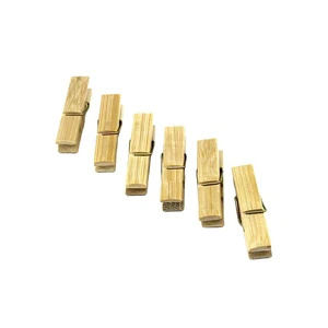 7.2cm Small Bamboo Clothespin Clothes Hanger Clip