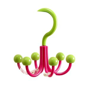 6-Claw Rotating Hook Rack Multi-Functional PP Plastic Hook for Dormitory Bag, Hat Coat Storage Creative Wall Hooks for Storage