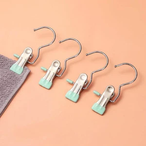 Metal Clothes Pegs Multi-Purpose Clothespins Laundry Chip Clips Stainless Steel Clothes Clip for Home