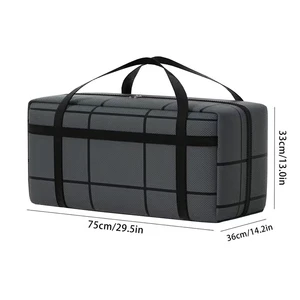 Large 90L Capacity Foldable Quilt Storage Bag New Generation Household Clothing Organizer for Wardrobe Travel Packing Luggage