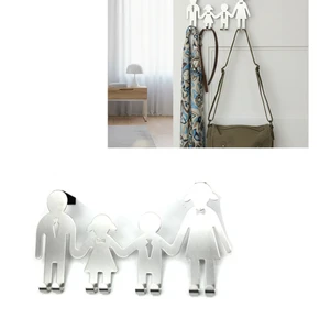 DaS Creative Stainless Steel Storage Hook Behind-the-Door Hook Home Storage Tool for Clothes Towel