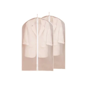 Custom Logo Transparent Reusable Waterproof Dustproof Closet Ziplock, Clothes Storage Organizer Garment Bags/