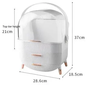 Net Red Makeup Storage Box Skin Care Products Rack Mask Jewelry Storage Box Dust-proof Desktop Cosmetic Storage Box