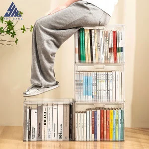 Clear Plastic Storage Box Low Price Stackable Container for Shoe Storage PP Material for Wardrobe Use