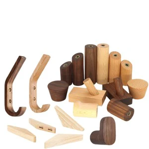 Creative Durable Glossy Wooden Wall Hooks Nordic Japanese-Style Modern Multifunctional Kitchen Bathroom Wardrobe Living Room
