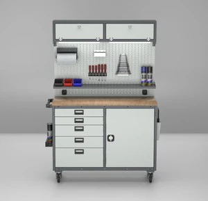 DETAY OEM Iron Durable Rolling Tool Cabinet Workbench Mobile Mechanic Storage Station Modular Knock-down Structure Electrostatic