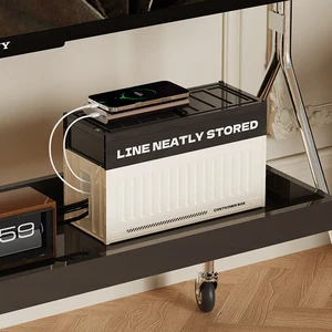 GREENSIDE All-in-One Desk Organization System For Power Strip And Data Cables Cable Management Box