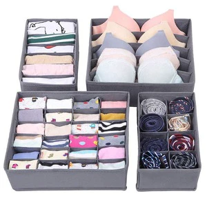 Houseware Closet Underwear Organizer Drawer Divider 4 Set