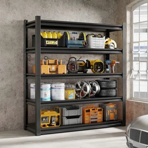 Heavy Duty Boltless Steel Storage Shelving Adjustable Space-Saving Storage Shelf for Warehouse Workshop Home