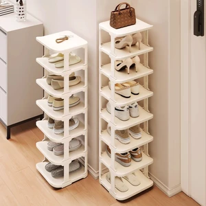 7/8-Layer Shoe Rack Stand with Plastic Board Thickened Multi-Layer Shoe Storage Rack Modern Simple Easy Install