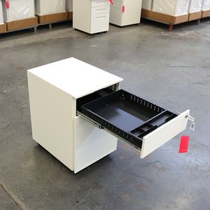 Under Desk Home Office Hospital Small Storage Furniture Mobile Pedestal Steel Metal 3 Drawer File Cabinet With Pencil Drawer