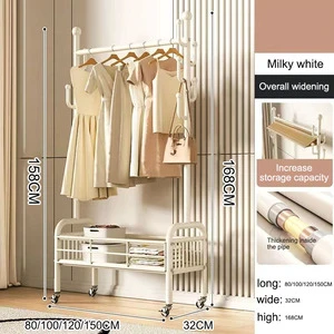 Bedroom Coat Rack Floor Stand Coat Racks Hanging Clothes Storage