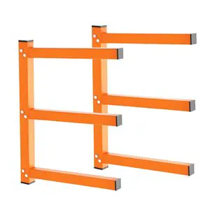 Wall-mounted Wooden Storage Rack with Heavy Metal Shelf and 3-Layer Design