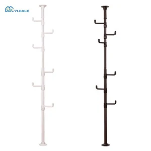 YIJIALE Hot Sale Clothes Standing Rack Corner Floor Tree Metal Coat Rack Stand Entryway Hanging Clothes Rack