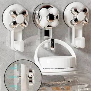 Punch-free Multifunctional Wall-hanging Storage Rack Traceless Strong Adhesive Suction Cups Bathroom Household Use