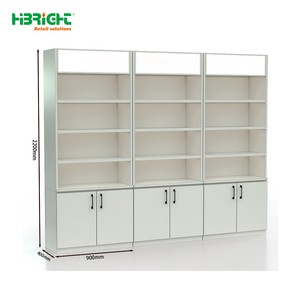 Highbright Hot Selling Heavy Duty Single-Sided Supermarket Fit Out Suppliers Display Rack With LED Light Storage Cabinet