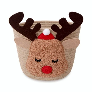 Christmas Reindeer Basket Best Ideas Home Nursery Themed Party Decoration Accessories Children Gifts Toys Storage Container