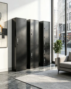 Hot Sale Single 5 Door Steel Modern Foldable Office Furniture Clothes Locker Storage Cabinet