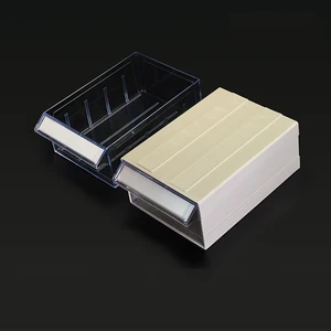 LEADLOONG F8-240*157*90MM Grey Storage Containers Small Hardware Bin Organizers for Shoe & Tool Hardware Storage for Living Room