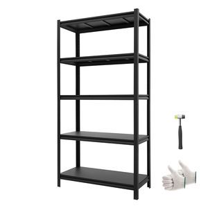 5 Tier Adjustable Heavy Duty Metal Utility Rack Shelf G 3000 Lbs Capacity Garage Storage Shelves Unit