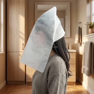 Makeup Protector Hood Disposable Garment Stain Clothes Dust Prevention Face Cover for Boutique Fitting Room