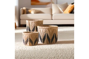 Paper Rope Woven Storage Basket