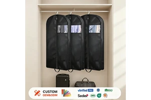 Wholesale Dust Proof 43" Suit Cover Bags Travel Closet Storage Bag Hanging Garment Bags for Clothes