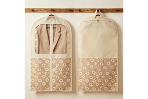 Clear Hanging Garment Bag with Zippers Dustproof Transparent Suit Cover for Clothes-Fashionable Storage