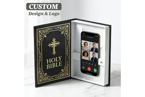 Hidden Book Safe Secret Storage Box Decorative Fake Book with Phone Holder Luxury Home Decor Bookcase Organizer
