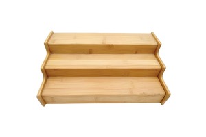 Hot Kitchen Spice Rack Step Shelf Organizer Bamboo Spice Rack Organizer Expandable Natural Bamboo 3-tier Storage Holders & Racks