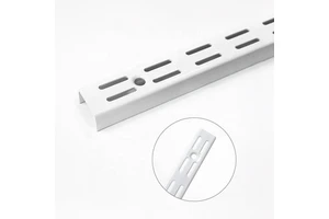 Steel Wall Mounted Double Slotted Wall Upright Home Storage Modular Wall Channel for Wall Rail Shelving System